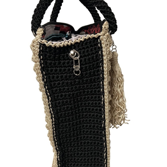 Handcrafted Bohemian Trapezoid Tote Bag - Picture 5 of 6